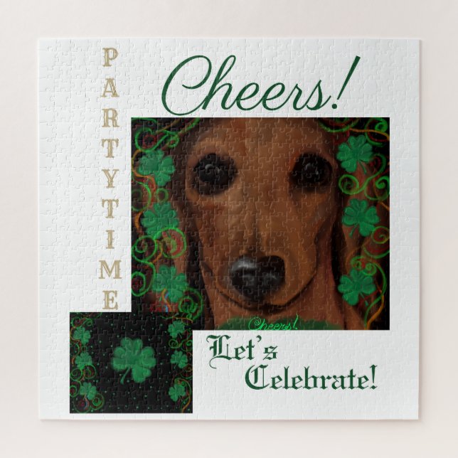 Quebra-cabeça Red Dachshund (Vertical)