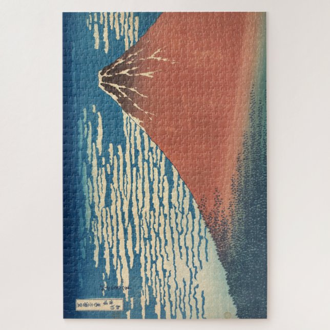 Quebra-cabeça Red Fuji Jigsaw Puzzle – South Wind, Clear Sky by  (Vertical)