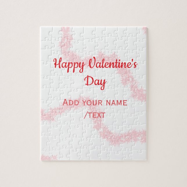 Quebra-cabeça Red glitter lines happy Valentine's day spiral nam (Vertical)