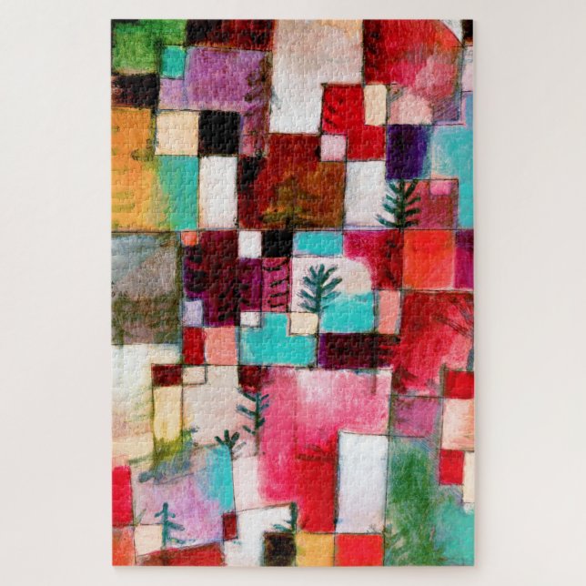 Quebra-cabeça Red Green and Violet, Paul Klee (Vertical)