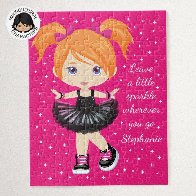 Quebra-cabeça Red Hair Ballerina Personalizada (Criador carregado)