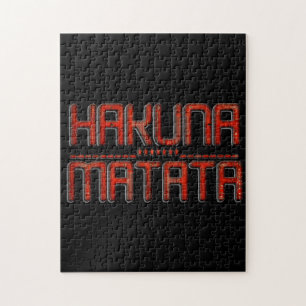 Quebra-cabeça Red Hakuna Matata 3D Techno Star Design