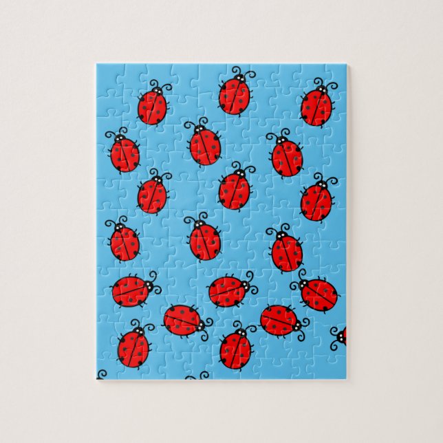 Quebra-cabeça Red Ladybugs Rastreando Thunder_Cove (Vertical)
