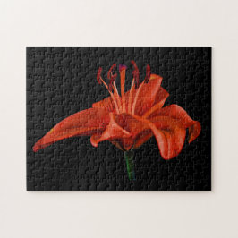 Quebra-cabeça Red Lily Em Preto