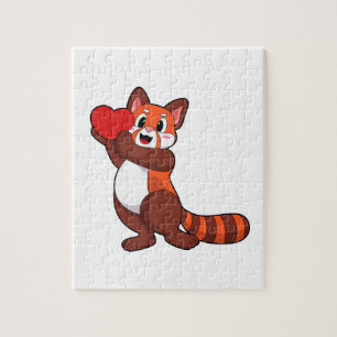 Quebra-cabeça Red Panda no Love with Heart.PNG