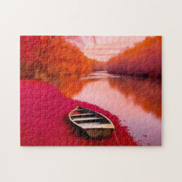 Quebra-cabeça Red River Sunrise