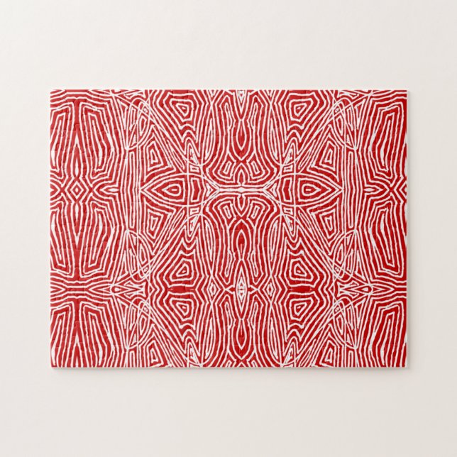 Quebra-cabeça Red Scribbleprint (Horizontal)