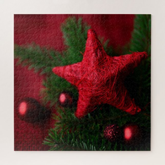 Quebra-cabeça Red Star Natal (Horizontal)