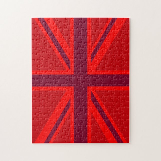 Quebra-cabeça Red Version British Union Jack Decor (Vertical)