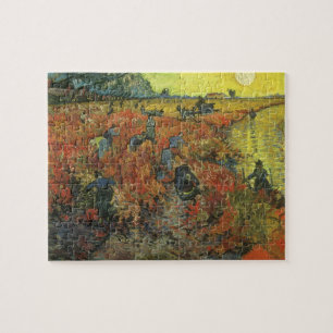 Quebra-cabeça Red Vineyard, por Vincent van Gogh, Vintage Fine A