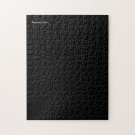 Quebra-cabeça Redacted | Solid Black Funny