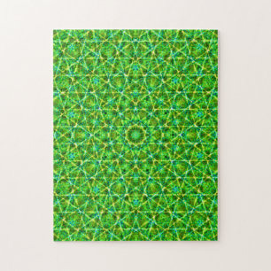 Quebra-cabeça Rede Verde Kaleidoscópio/Red Kaleidoscópio Net