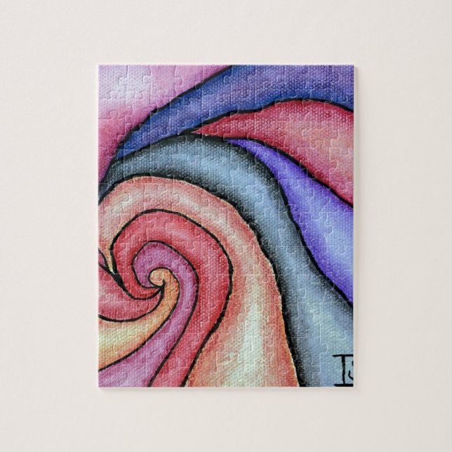 Quebra-cabeça Redemoinho de Aquarela (Vertical)