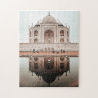 Reflexo do Taj Mahal Índia Arquitetura