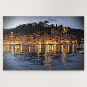 Quebra-cabeça Reflexões da noite em Portofino - 20x30 - PC 1014