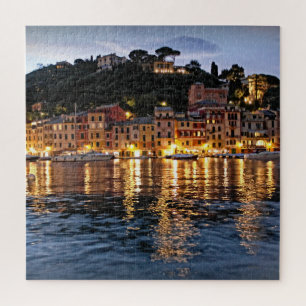 Quebra-cabeça Reflexões da noite sobre o Portofino - 20x20 - 676