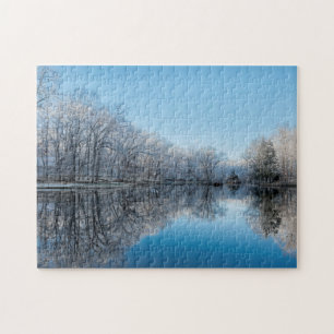 Quebra-cabeça Reflexões de inverno no Lago Mallard