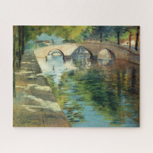 Quebra-cabeça Reflexões em um Canal (por William Merritt Chase)