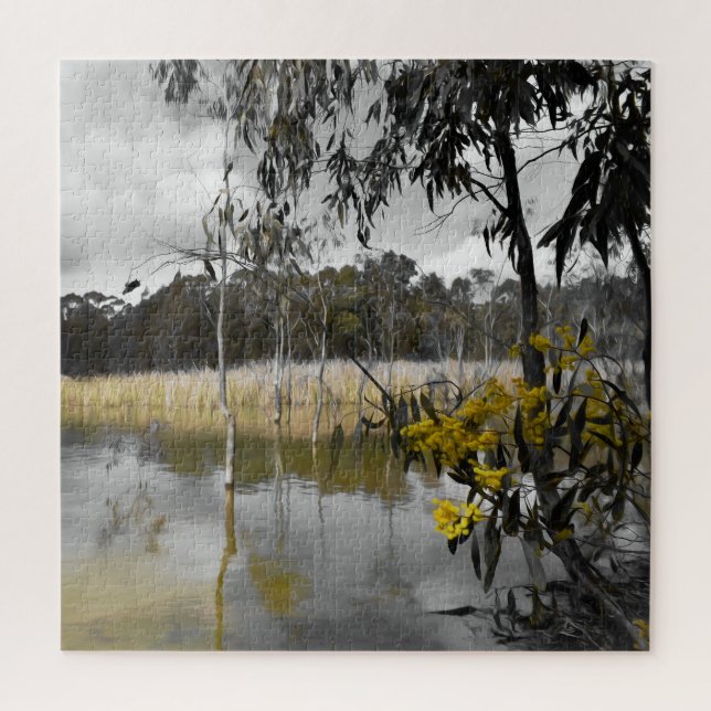 Quebra-cabeça Reflexões Por Baixo Do Céu Da Cinza (Vertical)