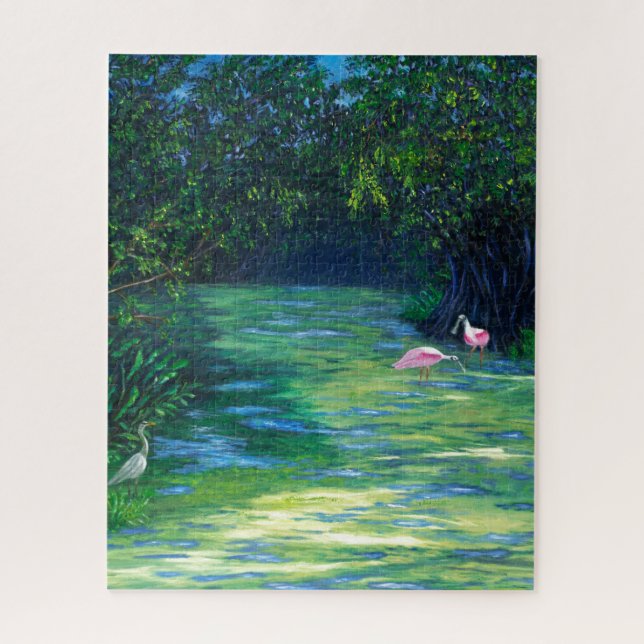 Quebra-cabeça Refúgio de Vida Selvagem na Flórida Everglades (Vertical)