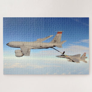 Quebra-cabeça Refúgios Estrtratotanker KC-135R F-15C Eagle Kaden