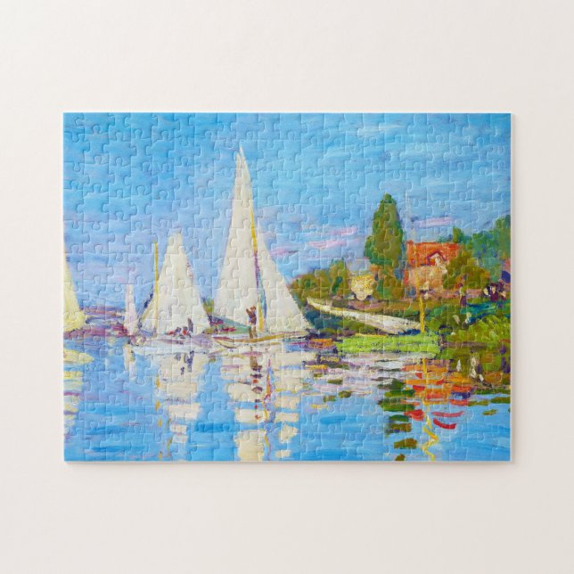 Quebra-cabeça Regata em Argenteuil Claude Monet (Horizontal)