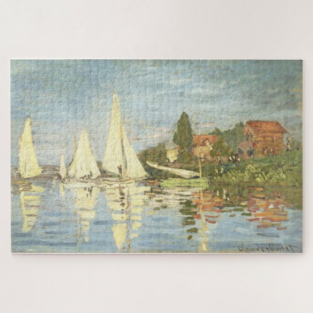 Quebra-cabeça Regattas na Argentina, Monet (Horizontal)