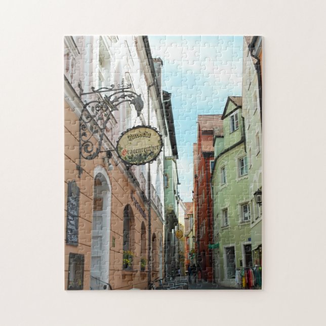 Quebra-cabeça Regensburg da Baviera Oriental. (Vertical)