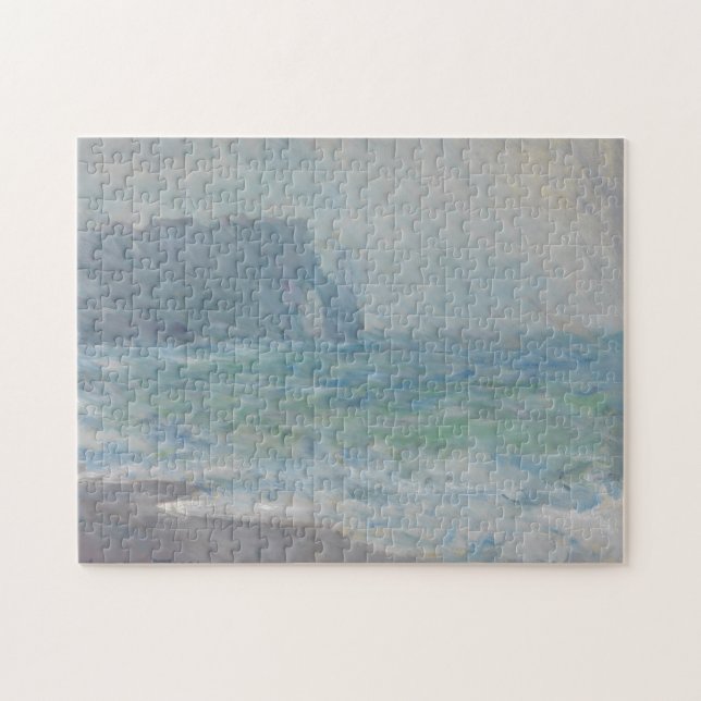 Quebra-cabeça Regnvaer Etretat por Claude Monet (Horizontal)