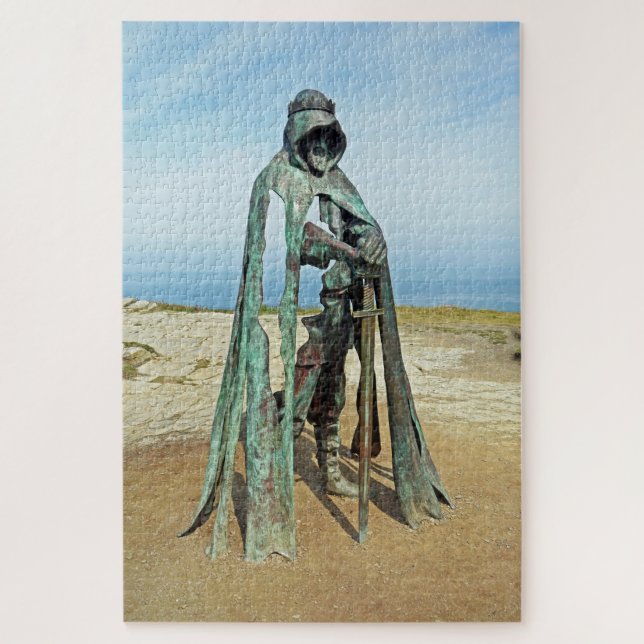 Quebra-cabeça - Rei Arthur Cornwall Beach UK (Vertical)