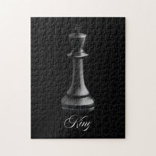 Quebra-cabeça Rei Chess Piece Halloween Figuram Xadrez