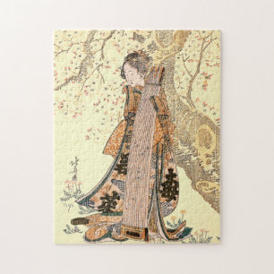 Quebra-cabeça Reimage Hokusai, japonesa, cherry Tree