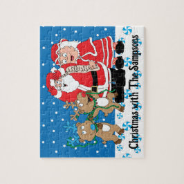 Quebra-cabeça Reindeiros do Papai Noel de Natal