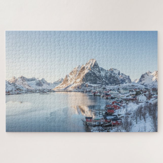Quebra-cabeça Reine Lofoten Noruega (Horizontal)
