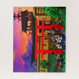 Quebra-cabeça Reinos no tijolo de Guerra construíram Quebra-cabe