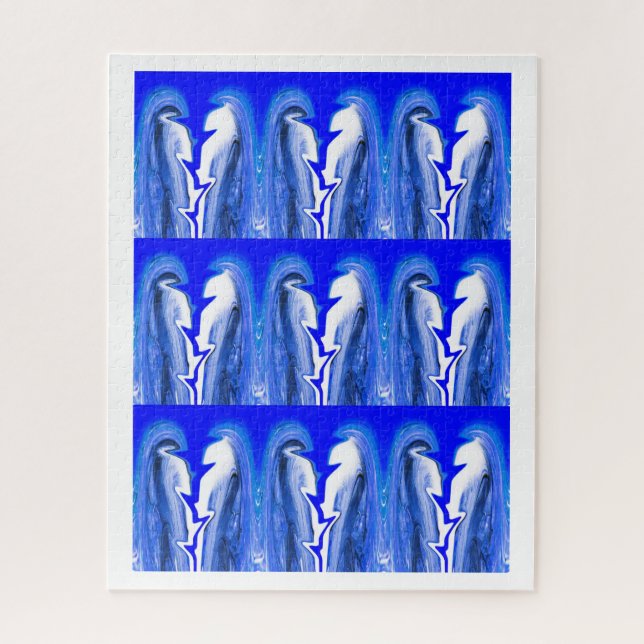 Quebra-cabeça Relâmpago azul (Vertical)