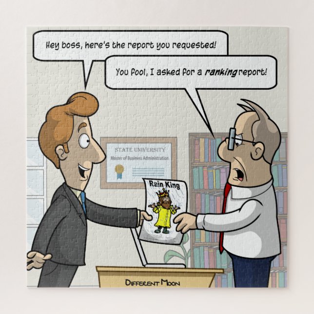 Quebra-cabeça Relatório de Classificação Contábil Punny Jigsaw Q (Vertical)