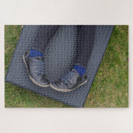 Quebra-cabeça Relaxando na grama