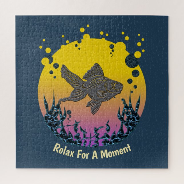 Quebra-cabeça Relaxe A Sua Mente Sob O Mar Personalize (Vertical)