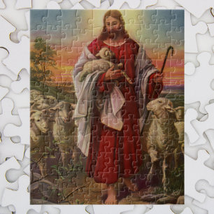 Quebra-cabeça Religião Vintage, Cristo do Bando Pastor