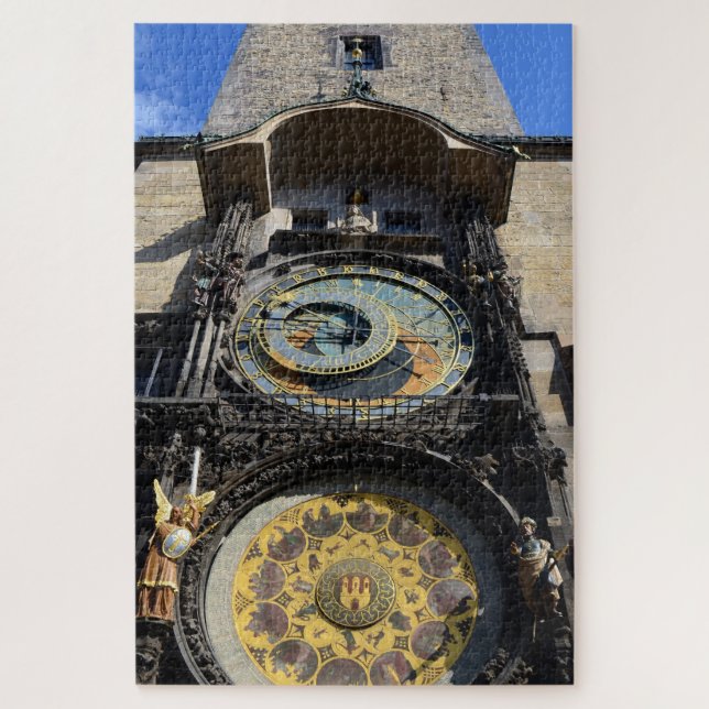 Quebra-cabeça Relógio Astronômico, Praga, Tchecia/Orloj Praha (Vertical)