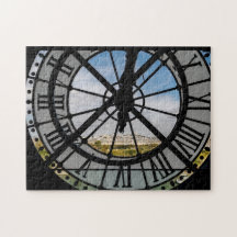 Relógio de vidro gigante na Musée d'Orsay - Paris