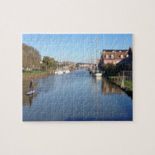 Quebra-cabeça Remador em Faversham Creek Inglaterra