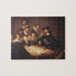 Quebra-cabeça Rembrandt a lição da anatomia do Dr. Nicolaes Tu