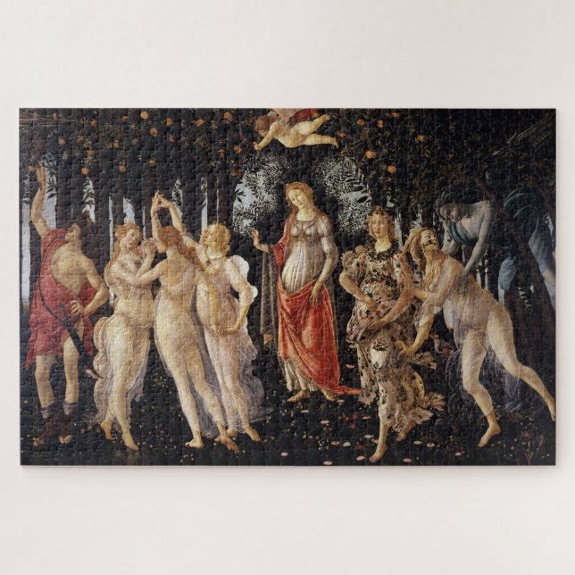 Quebra-cabeça Renascença italiana de Primavera de Botticelli (Horizontal)