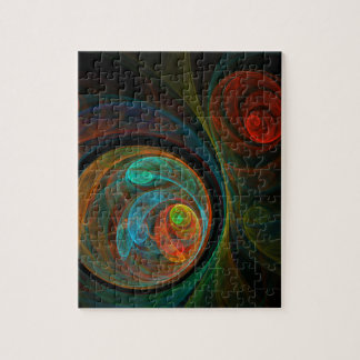 Quebra-cabeça Renascimento de Abstrato de Arte Azul