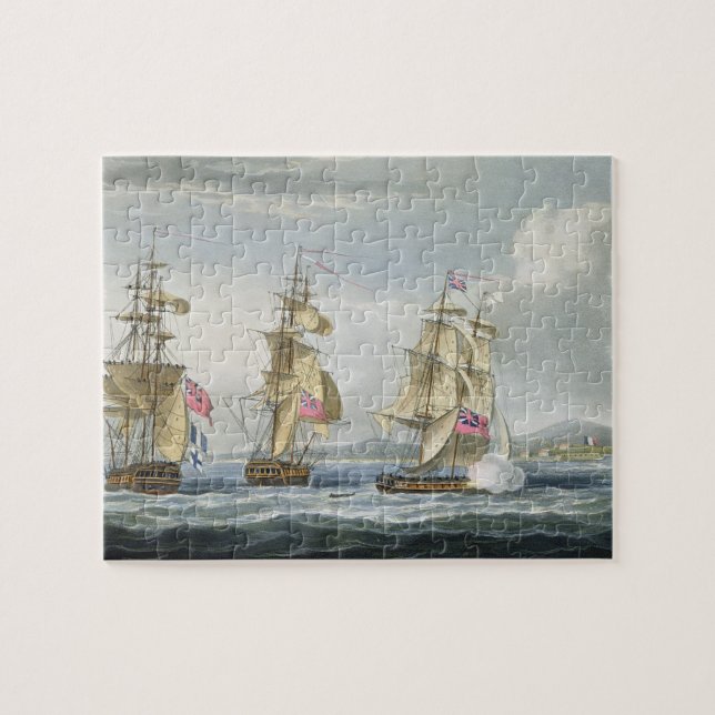 Quebra-cabeça Rendição do forte de Tamatave, gravado pelo T. (Horizontal)