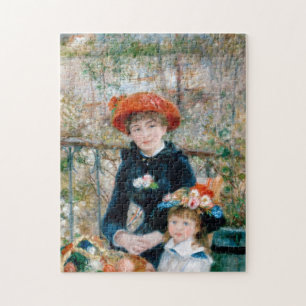 Quebra-cabeça Renoir Duas Irmãs no Terrace Vintage Fine Art