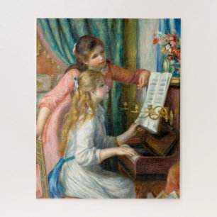 Quebra-cabeça Renoir Girls na arte impressionista do Piano