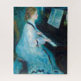 Quebra-cabeça Renoir Mulher na Pintura Piano de Belas Artes